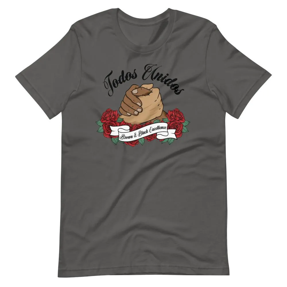 Todos Unidos, Brown and Black Excellence - Short-Sleeve Unisex Light T-Shirts