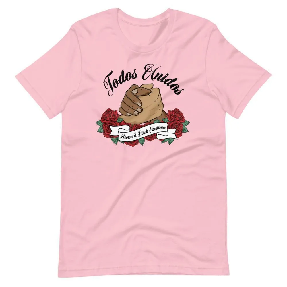 Todos Unidos, Brown and Black Excellence - Short-Sleeve Unisex Light T-Shirts