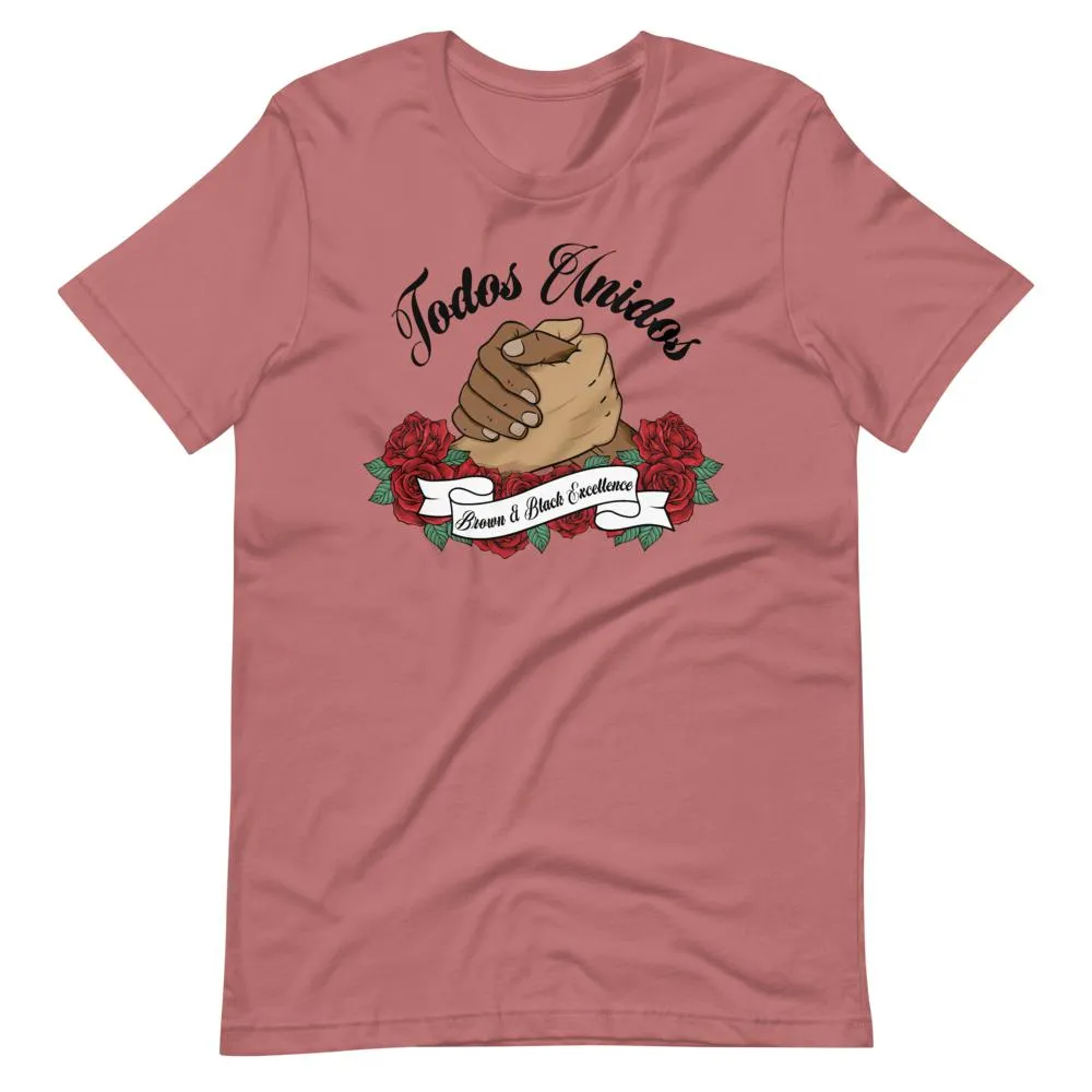 Todos Unidos, Brown and Black Excellence - Short-Sleeve Unisex Light T-Shirts