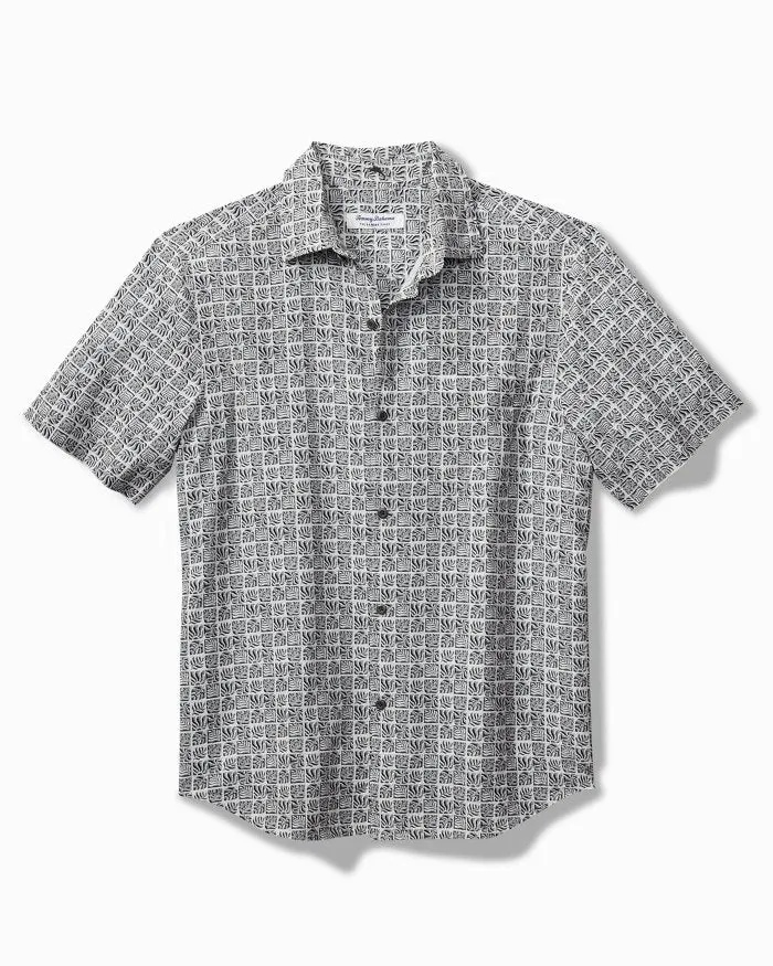 Tommy Bahama Coast Cozumel Tiles IslandZone® Shirt | Summer Grey