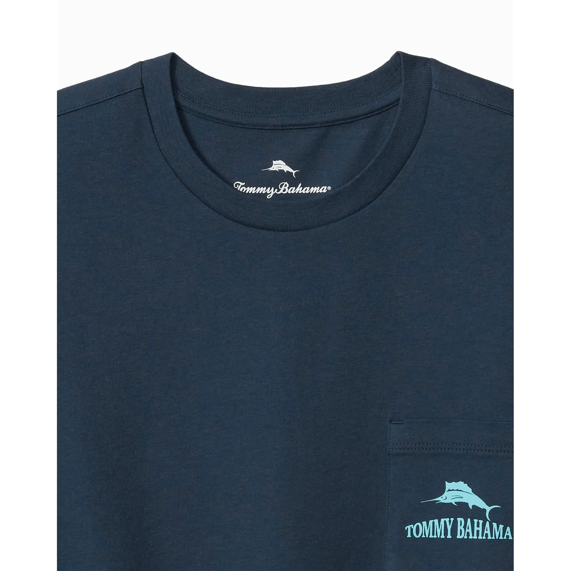 Tommy Bahama Talk Birdie To Me Pocket T-Shirt - Navy