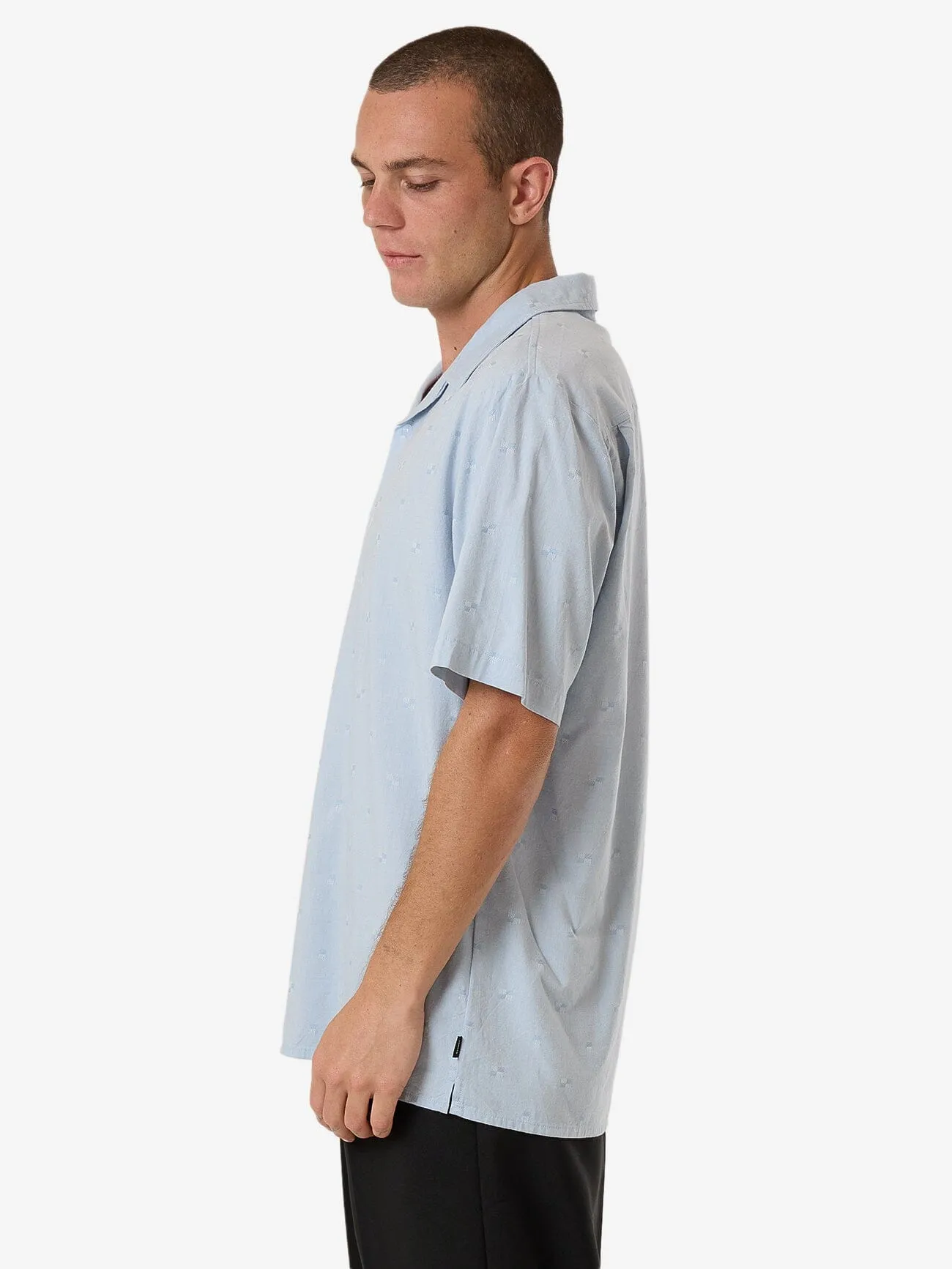 Two Sides Bowling Shirt - Dust Blue
