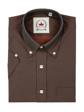 Two tone Rust/Green Tonic Shirt