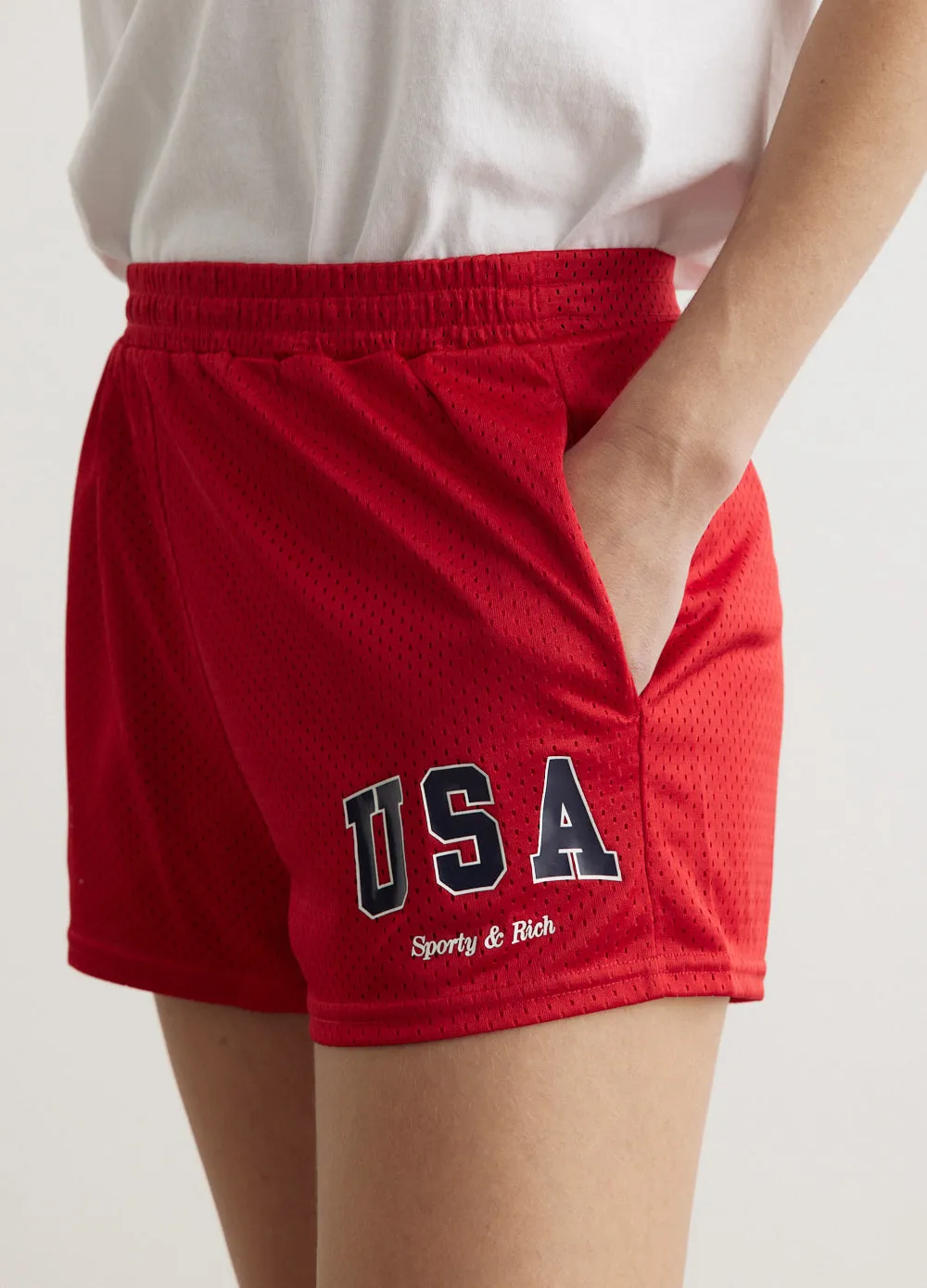 USA Mesh Disco Shorts