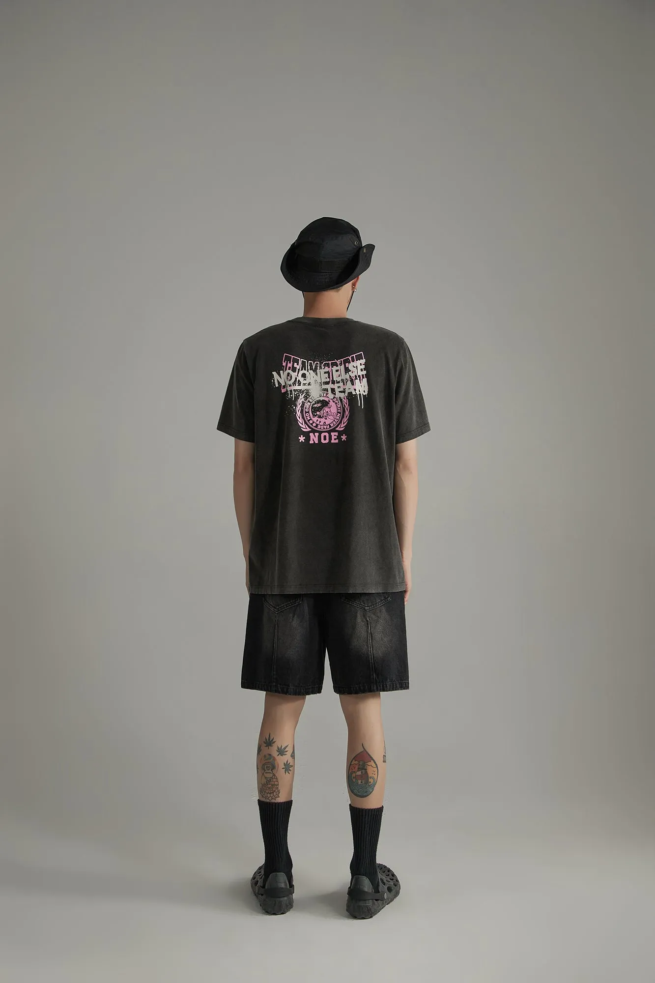 Vintage Back Print Short Sleeve T-Shirt