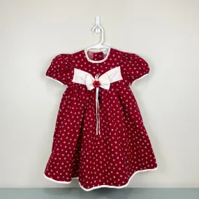 Vintage Rare Editions Red Floral Party Dress 6