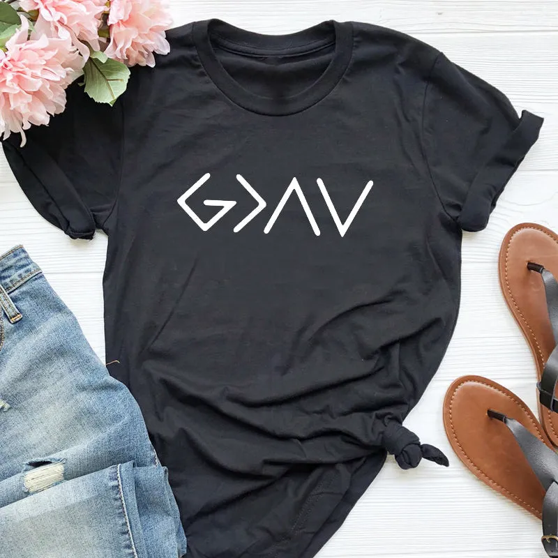 Women's Solid Color Cotton Short Sleeve T-Shirt - GlamzLife